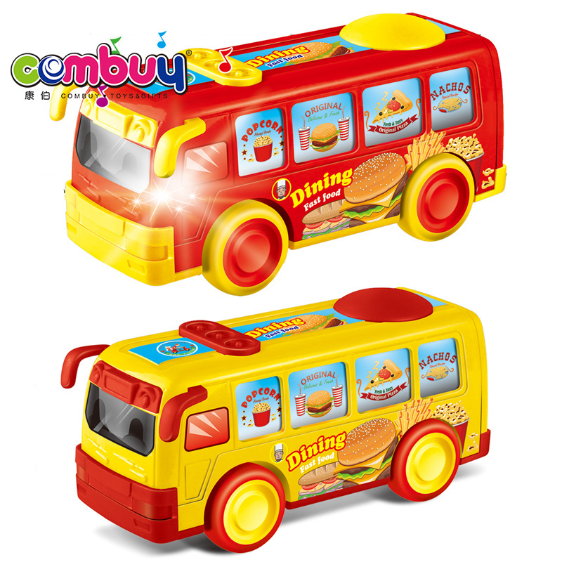 Movement window light music inertia baby dinosaur bus toys