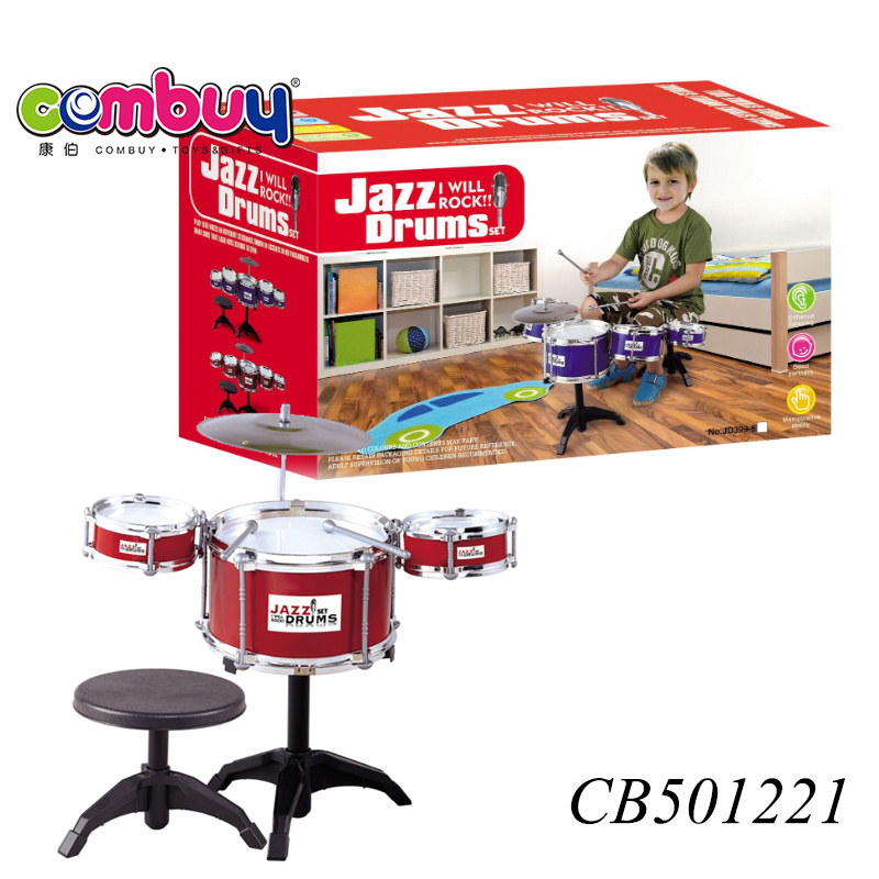 Big size wholesale cheap play musical toy kids jazz drum set