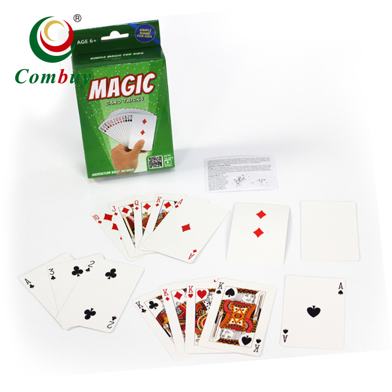 Low price classic easy play game poker set magic trick card