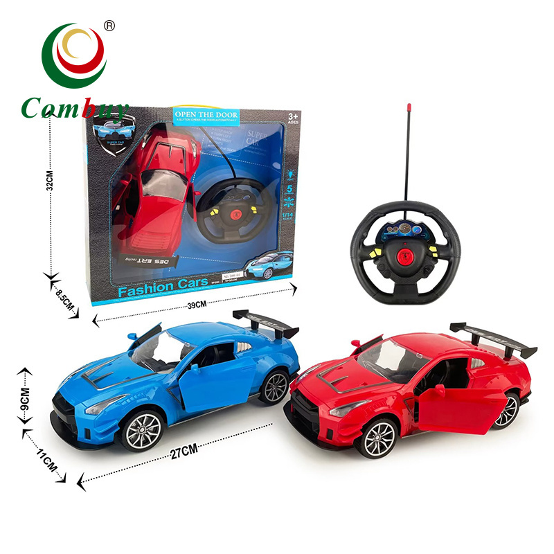 Dynamic remote control steering wheel open door RC toy car