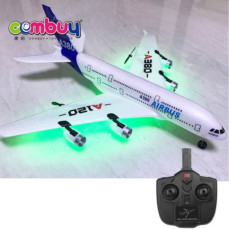 EPP 3 channel LED light toy 70G flying rc airplane airbus a380