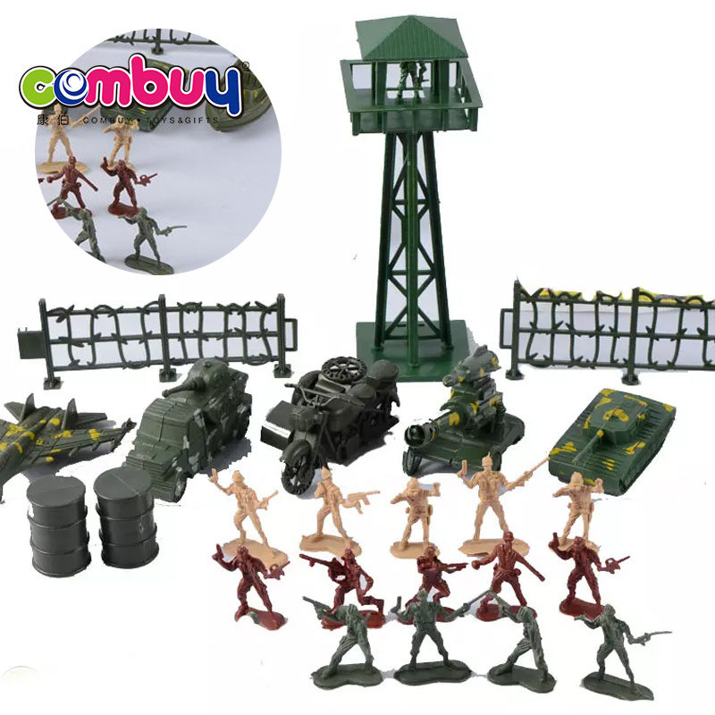 Top selling cheap set kids play soldier base military tank toys