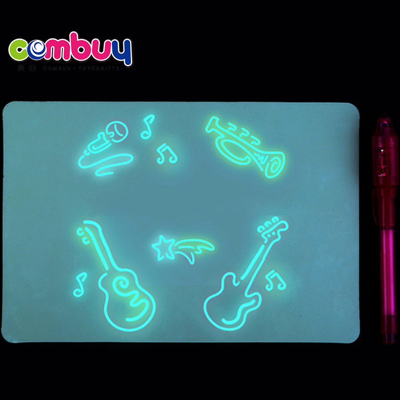 Fluorescent luminous sketchpad pad drawing magic kids glow writing board