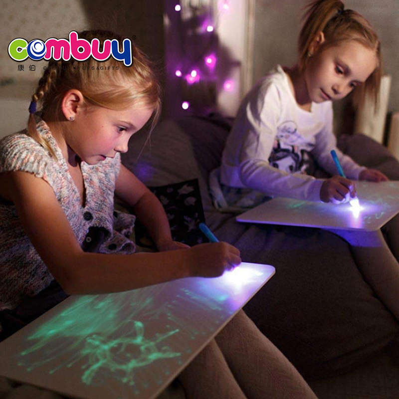 Fluorescent luminous sketchpad pad drawing magic kids glow writing board