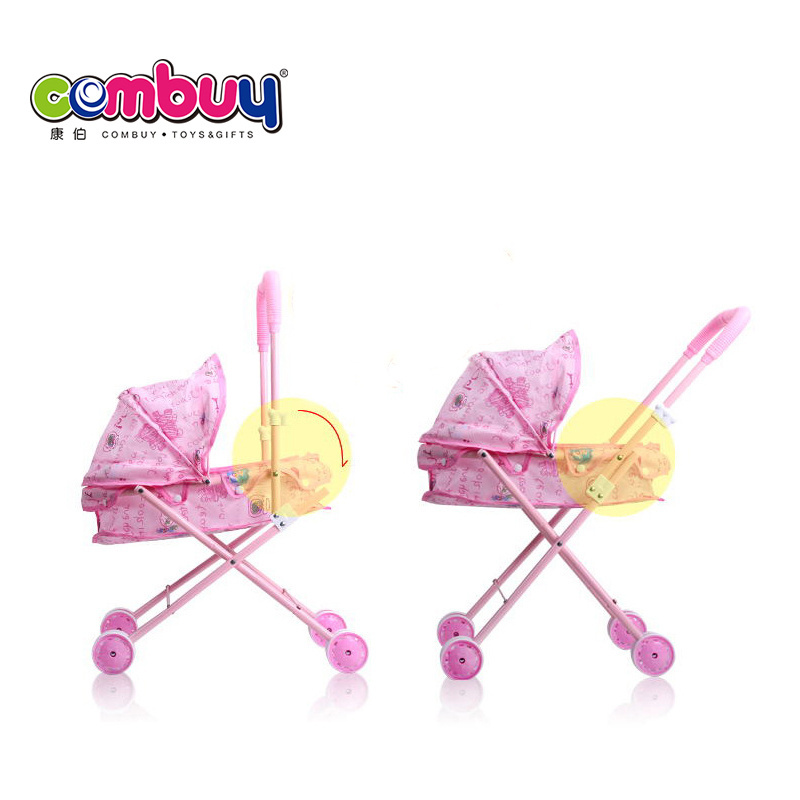 Hot sale 12 inch lovely toys handle baby doll stroller wheels