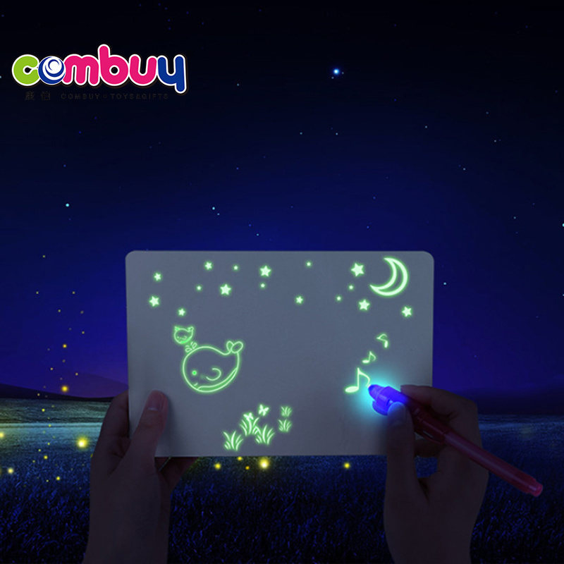 Fluorescent luminous sketchpad pad drawing magic kids glow writing board