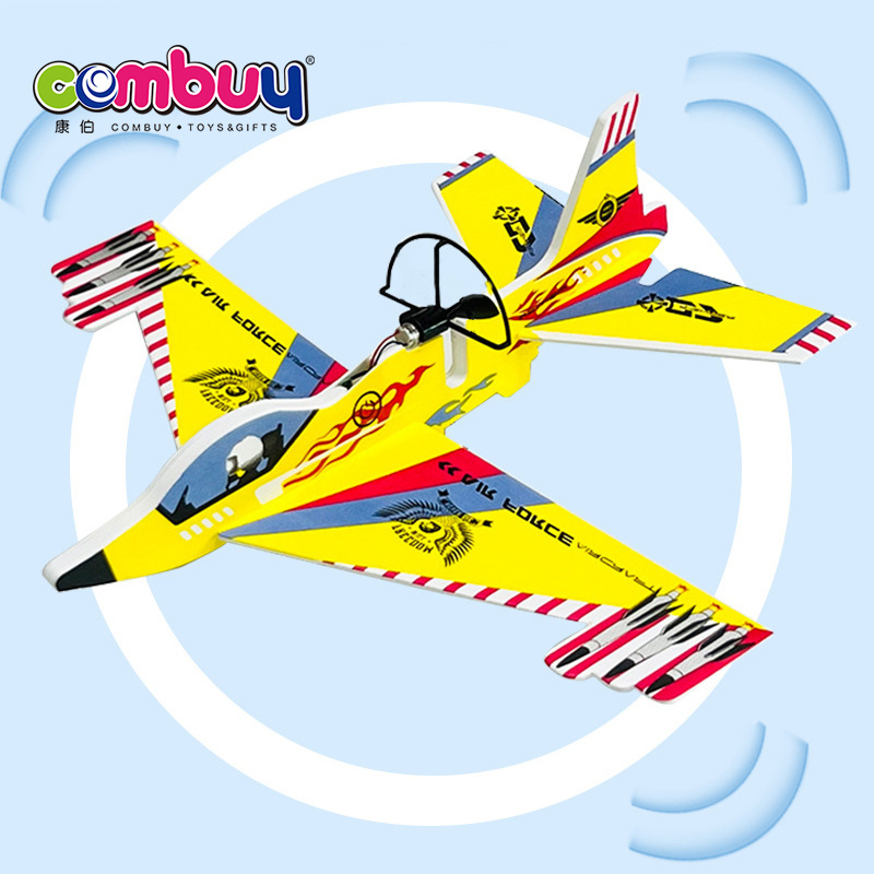 Foam aircraft electric lighting flying toy hand throwing glider plane