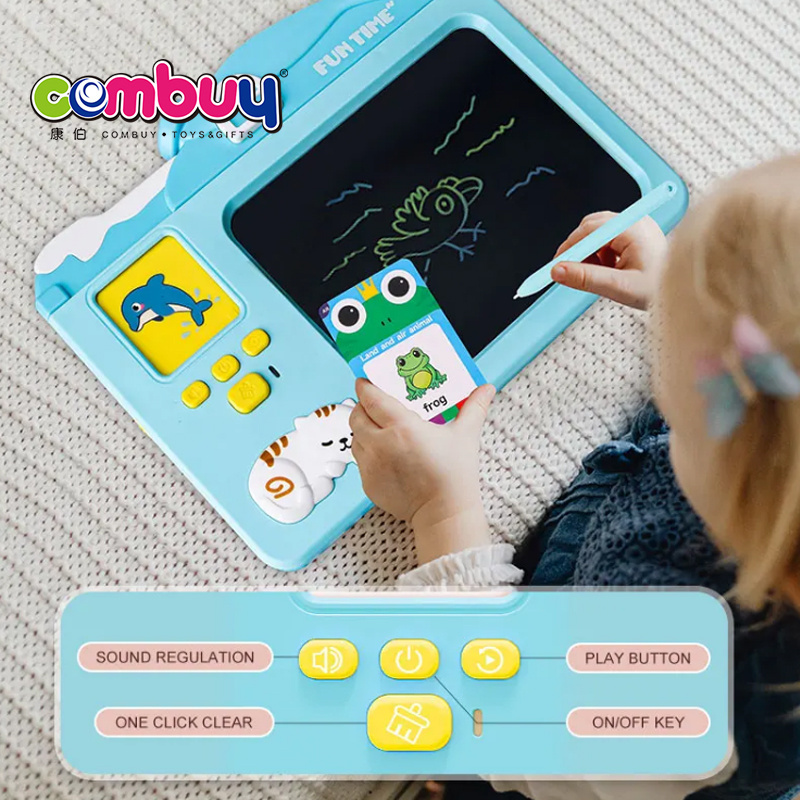 Educational portable smart reading card insertion toys tablet writing board