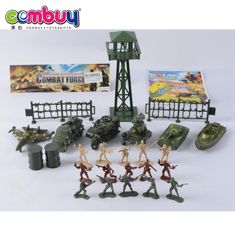 Top selling cheap set kids play soldier base military tank toys