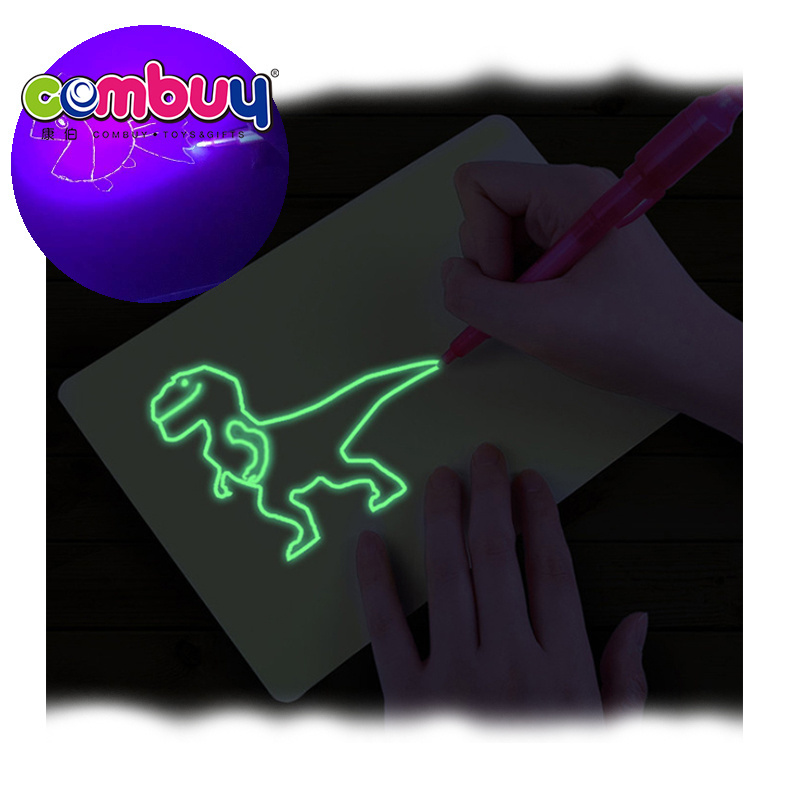 Fluorescent luminous sketchpad pad drawing magic kids glow writing board