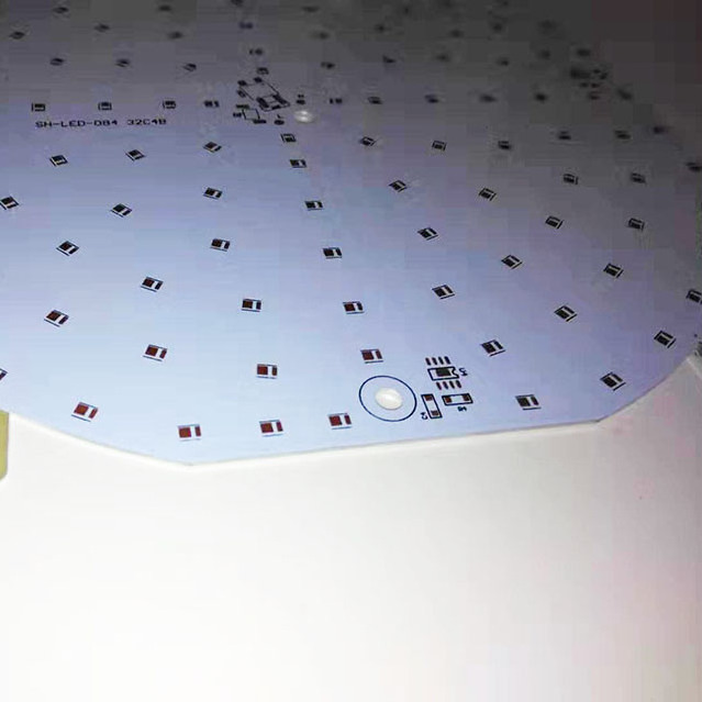 Ceiling Led Light pcb Board Aluminum Substrates Single Layer Round Shape pcb Copper Foil pcb