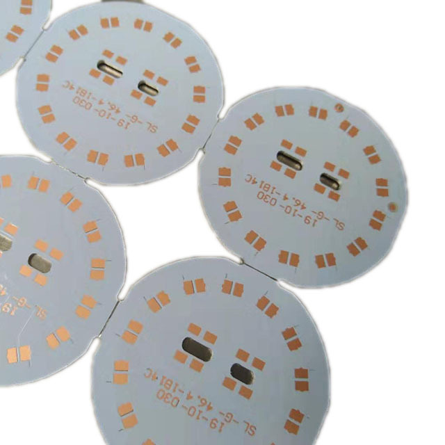 Led Light pcb Board Alu Substrates Single Sided One Layer Round Shape Mcpcb Board