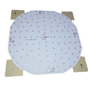 Ceiling Led Light pcb Board Aluminum Substrates Single Layer Round Shape pcb Copper Foil pcb