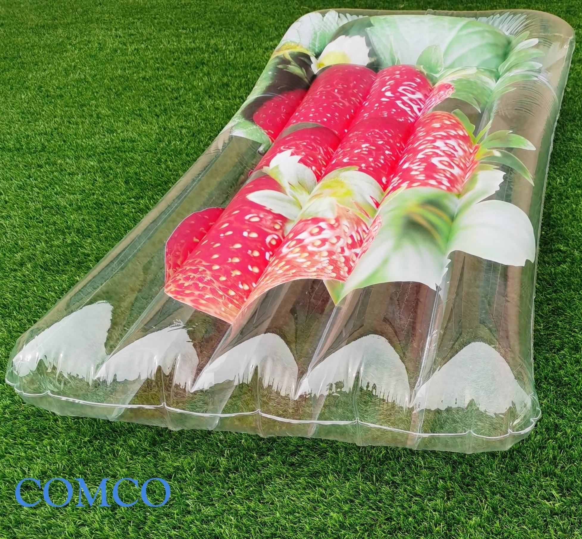 Inflatable pool float raft strawberry mattress  indoor&outdoor  seaside  water park  water funInflatable beach mattress