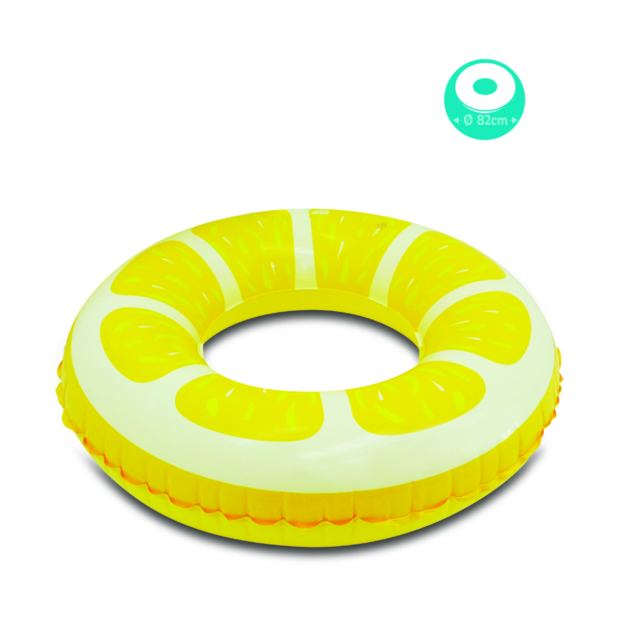 Children Pool Circle Tube Floating Toys Friendly Inflatable Fruit Watermelon Lemon Swim Ring Outdoor Beach Summer Water Party