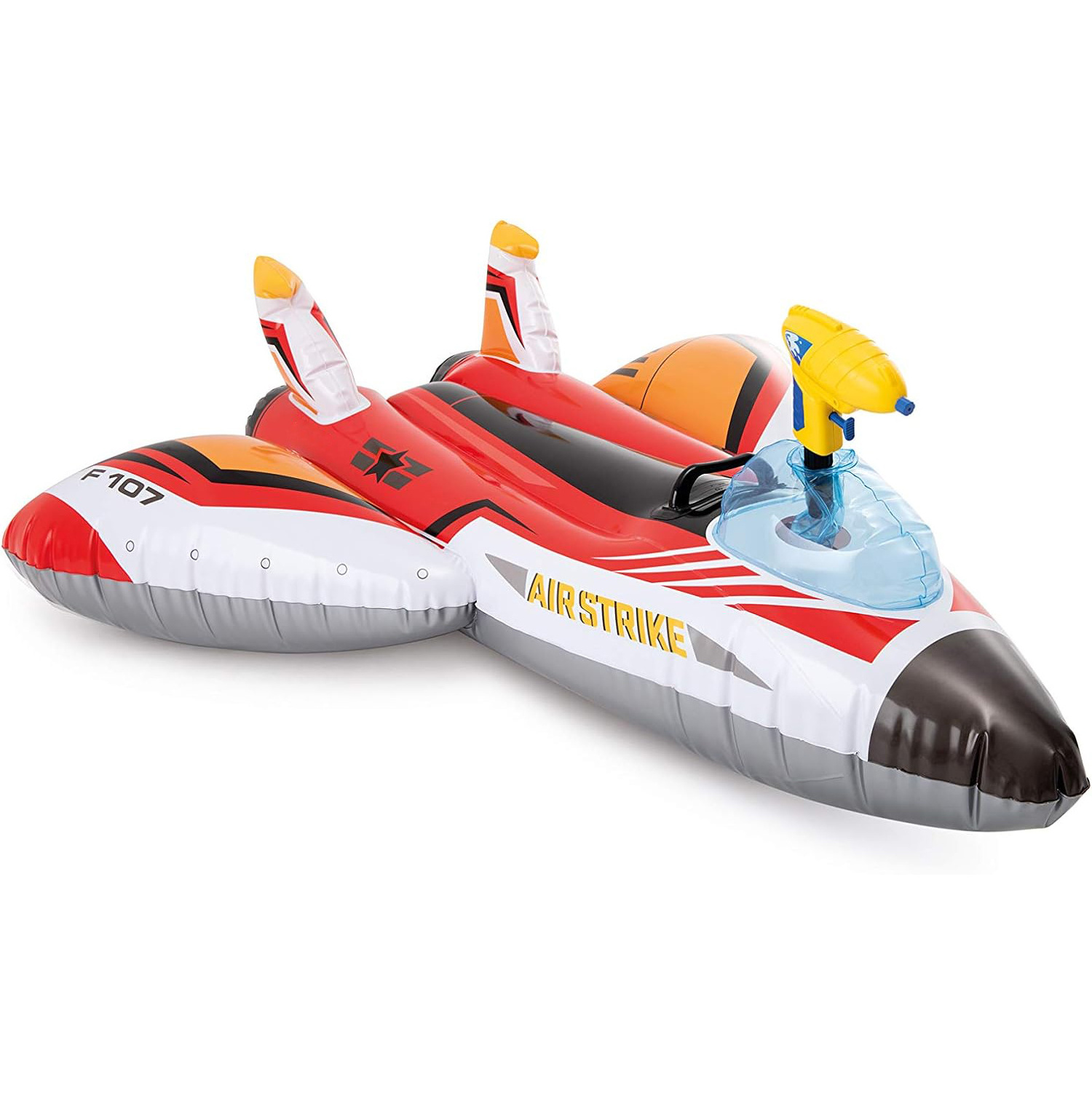 Water Gun Plane Ride-On Pool Toy Inflatable Jet Ski Spray Water Float Ride-On Beach Game Summer Outdoor Inflatable Child Float