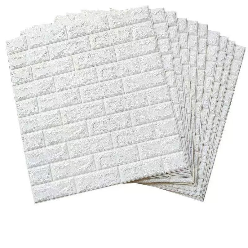 3d three-dimensional wall paste wallpaper self-adhesive background wall foam brick decoration waterproof refurbished stickers