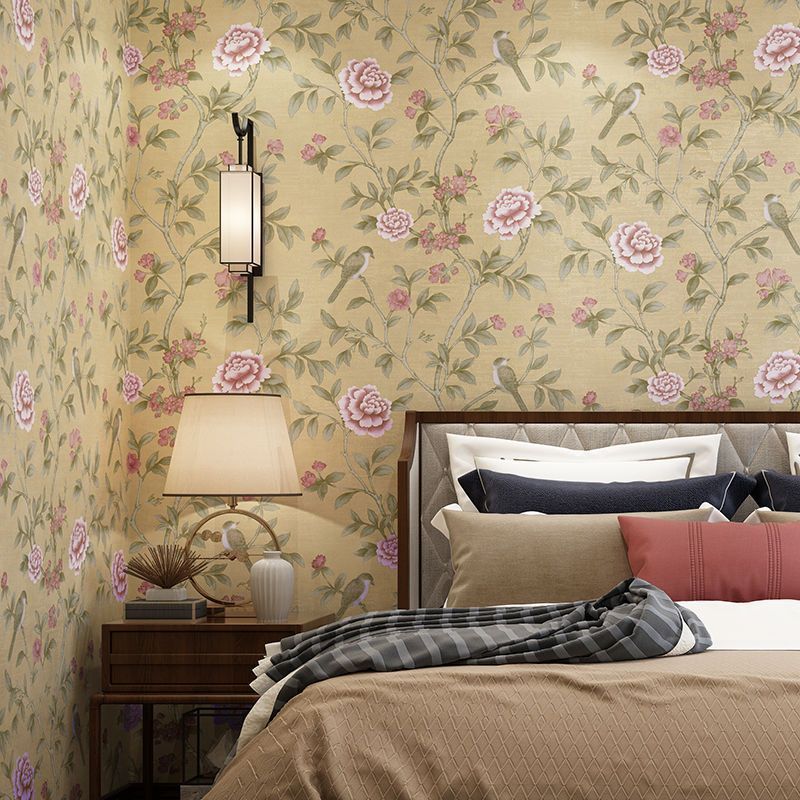 Classic Chinese Trees and Flowers Non Woven Wall papers Decor Wallpaper wall bedroom Living Room  peel and stick wallpaper