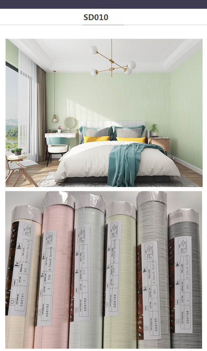 Plain and environmentally friendly non-woven fabric stone stripe wallpaper for hotel engineering public decor wallpaper