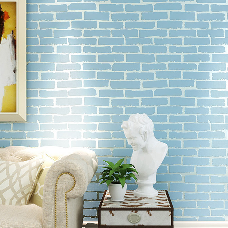 Chinese brick pattern brick wallpaper 3D clothing store living room, restaurant, bar, coffee shop, barber shop wallpaper