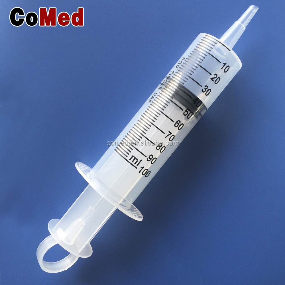 CE/ISO approved catheter tip veterinary syringe 100ml