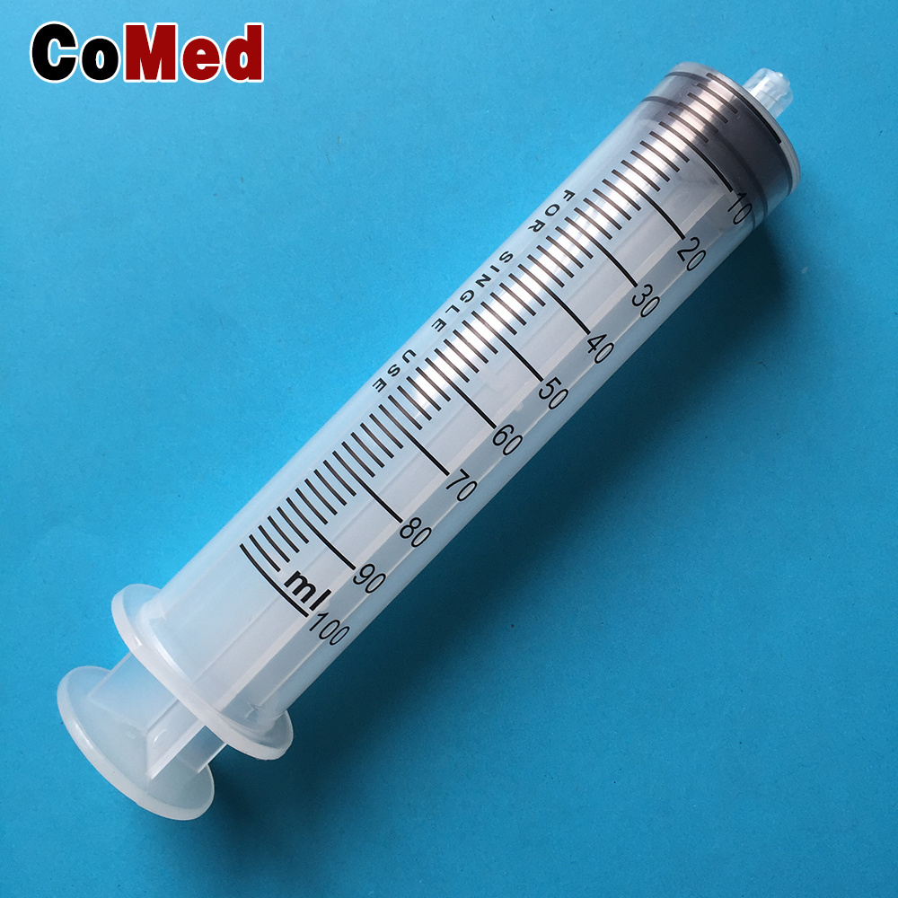 Large EO sterile 100ml plastic syringe feeding syringe jello shot syringe 100ml