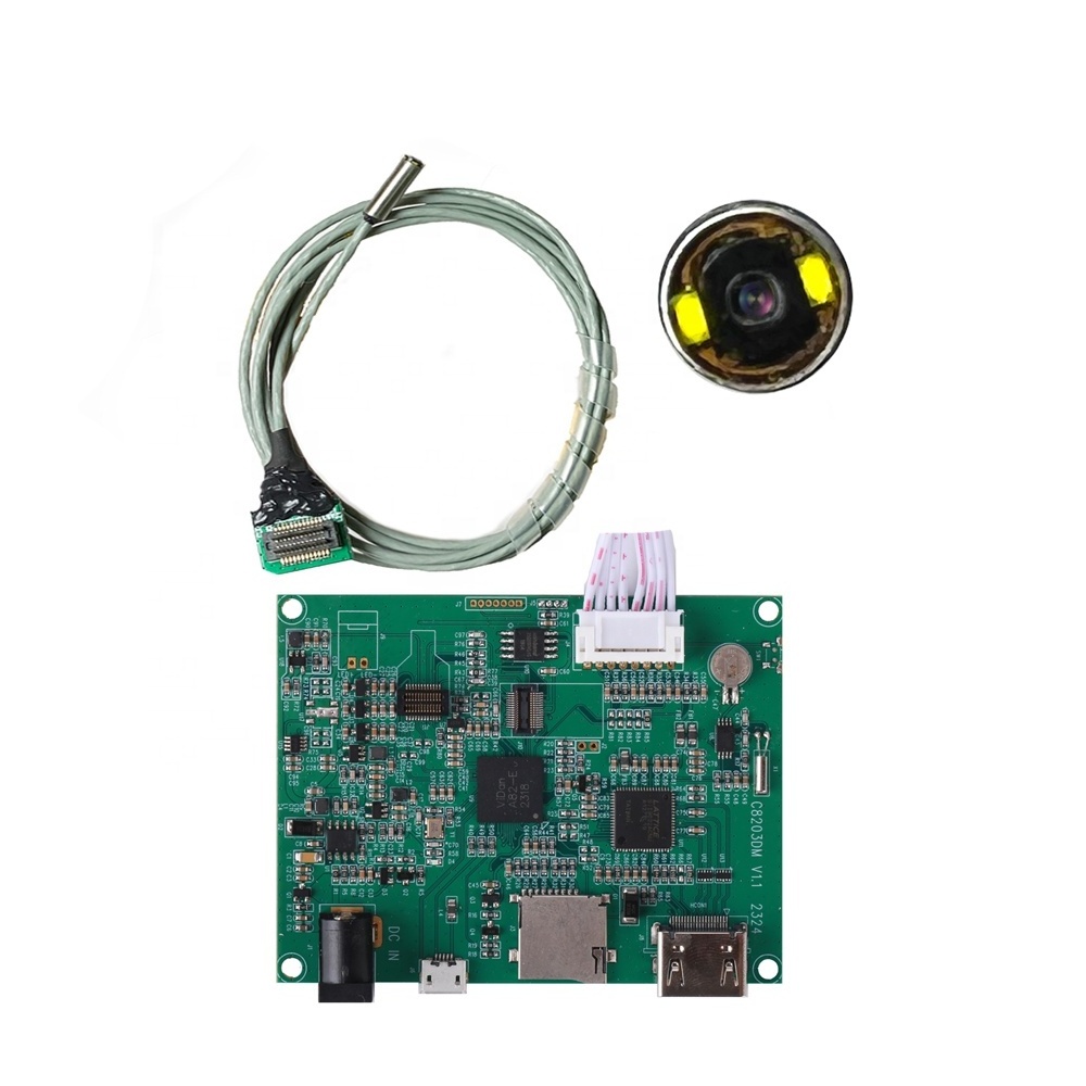 Factory OEM OV9734 3.8mm diameter 1280x720 sensor medical endoscope camera module with two leds waterproof