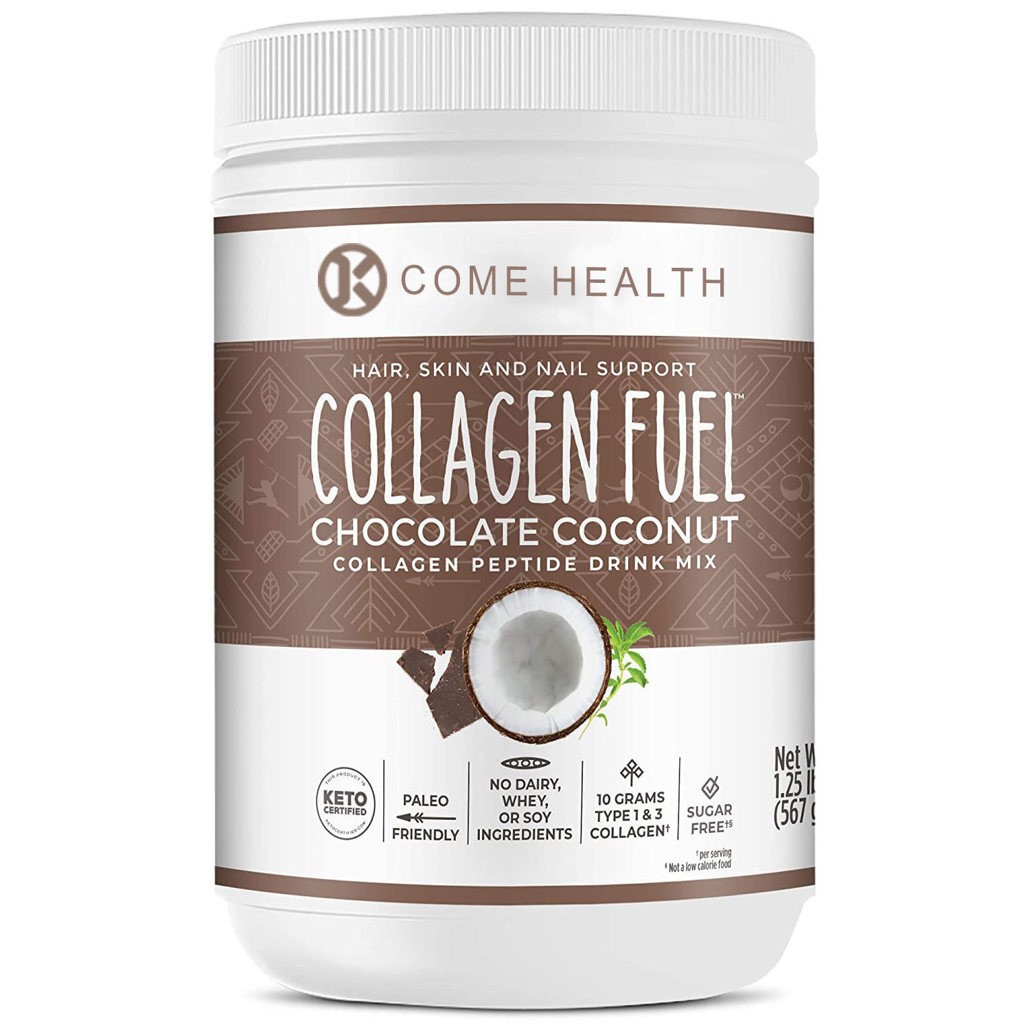 Wholesale Hot Style Collagen Fuel Collagen Peptide Drink Mix Chocolate Coconut falvor No Dairy Coffee Creamer powder