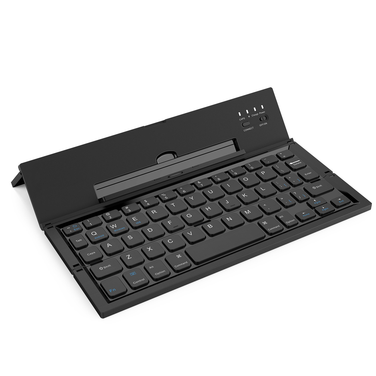 Metal Foldable Bluetooth Keyboard for ipad android tablet pc Mobile phone portable Folding tkl wireless keyboard