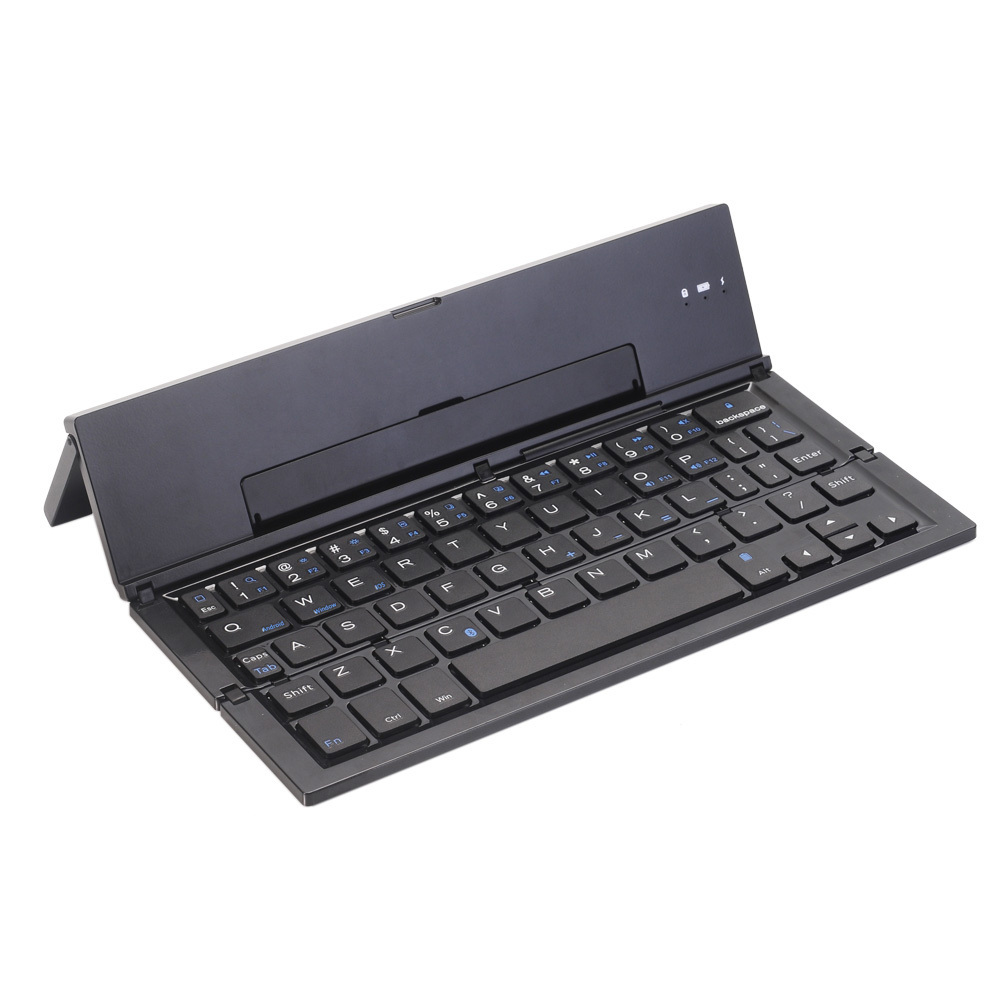 Metal Foldable Bluetooth Keyboard for ipad android tablet pc Mobile phone portable Folding tkl wireless keyboard