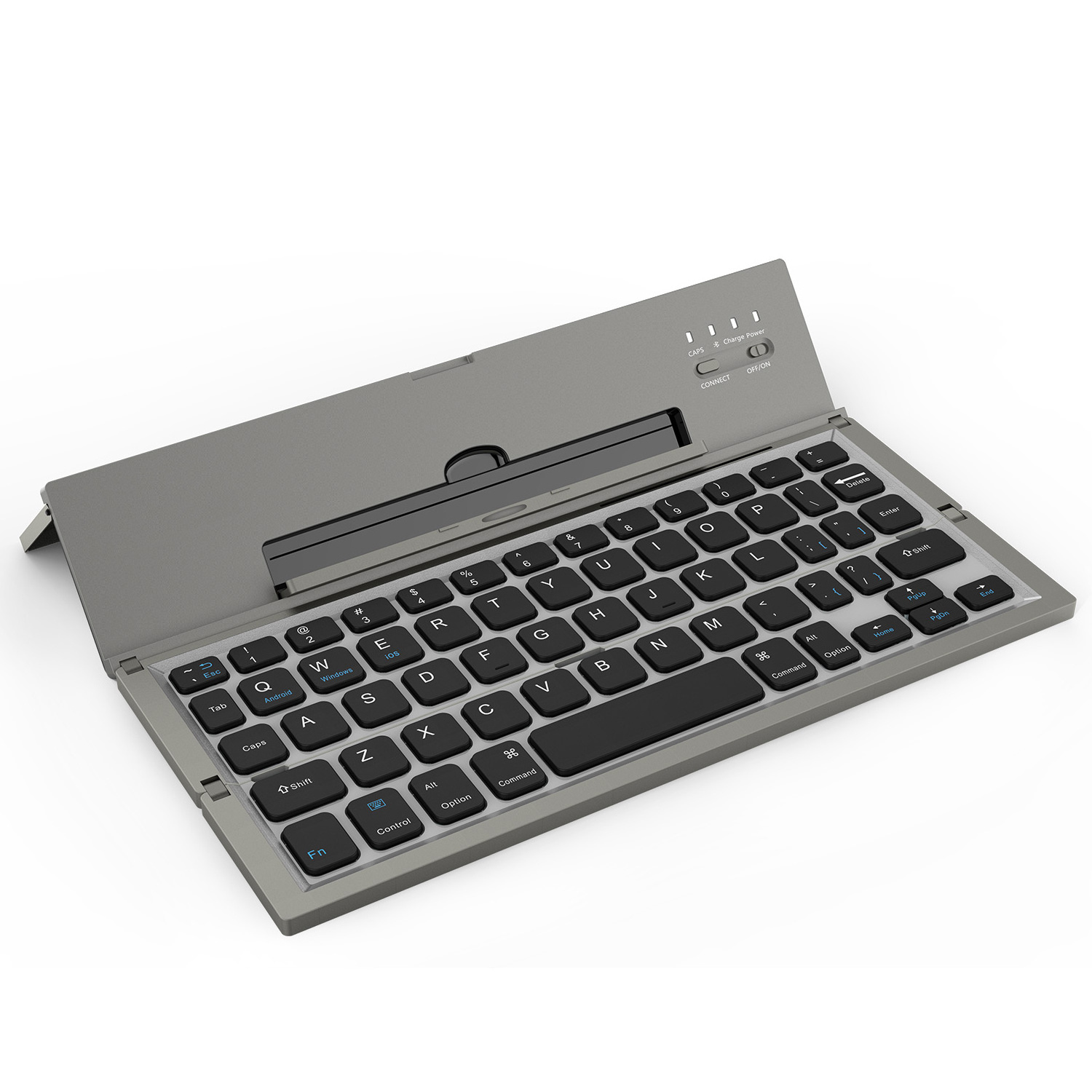 Metal Foldable Bluetooth Keyboard for ipad android tablet pc Mobile phone portable Folding tkl wireless keyboard