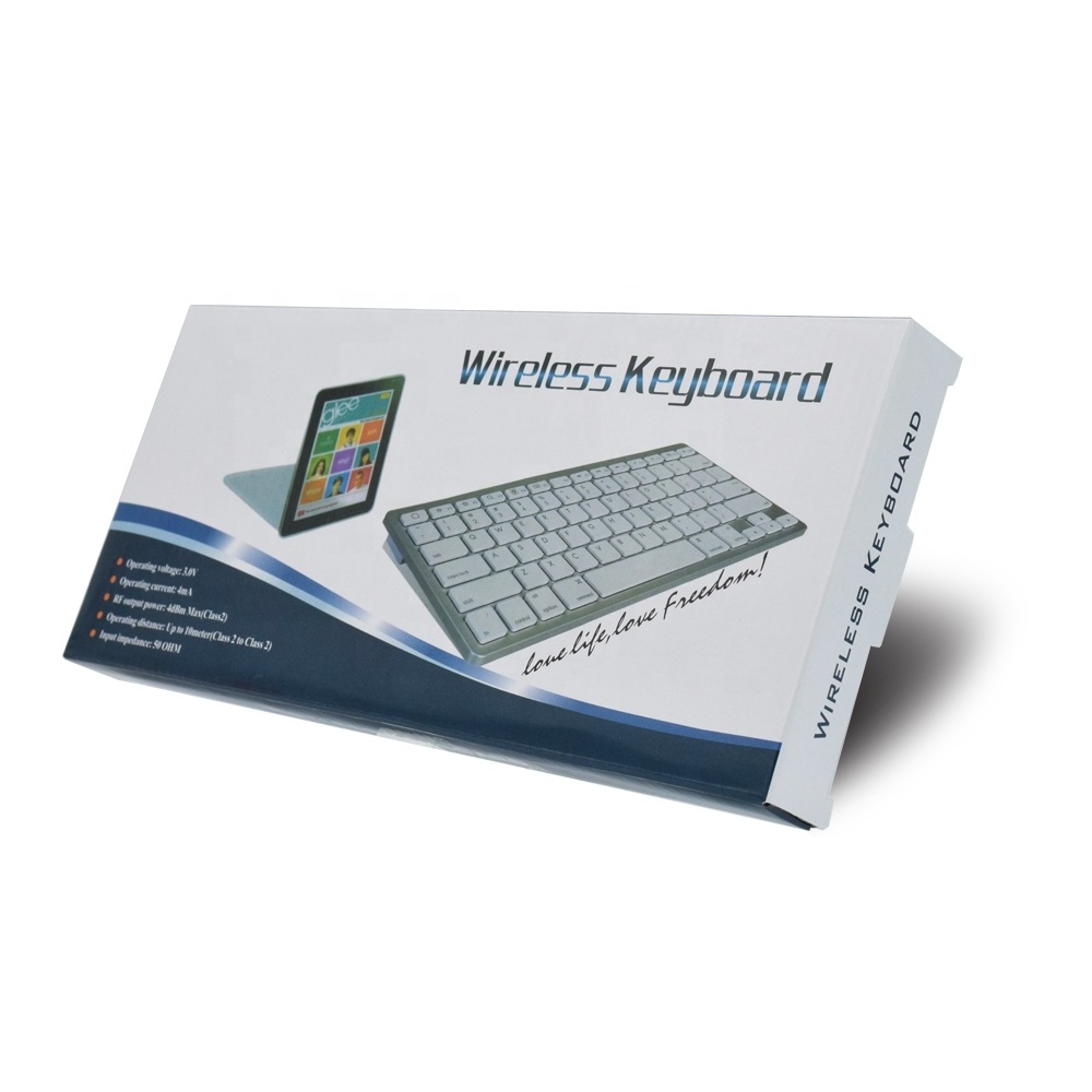 Factory Price Ultra Slim Blue tooth keyboard android tv box Tablet Wireless Keyboard for ios android and windows 3 in 1