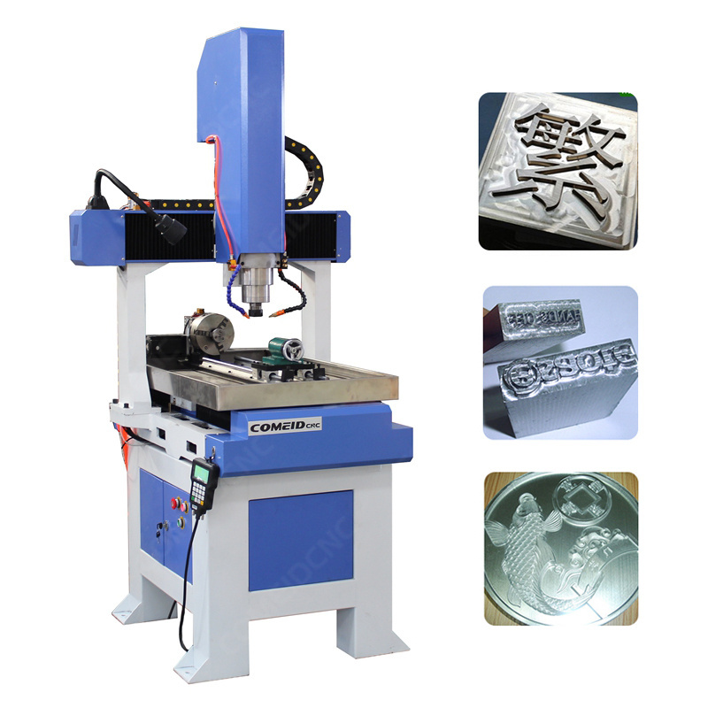 Mini Hot Cheap CNC Milling Machine 4 Axis Router Engraving Machine 6060 for Metal Steel