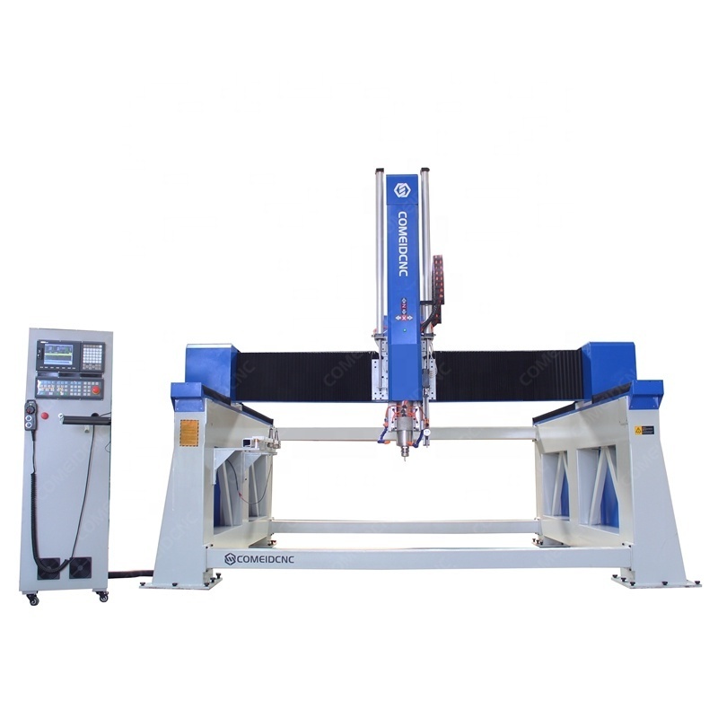 5 Axis Stone CNC Router 3d Machine Cut Engrave Carve Stone Granite for Automatic Car Foam mould