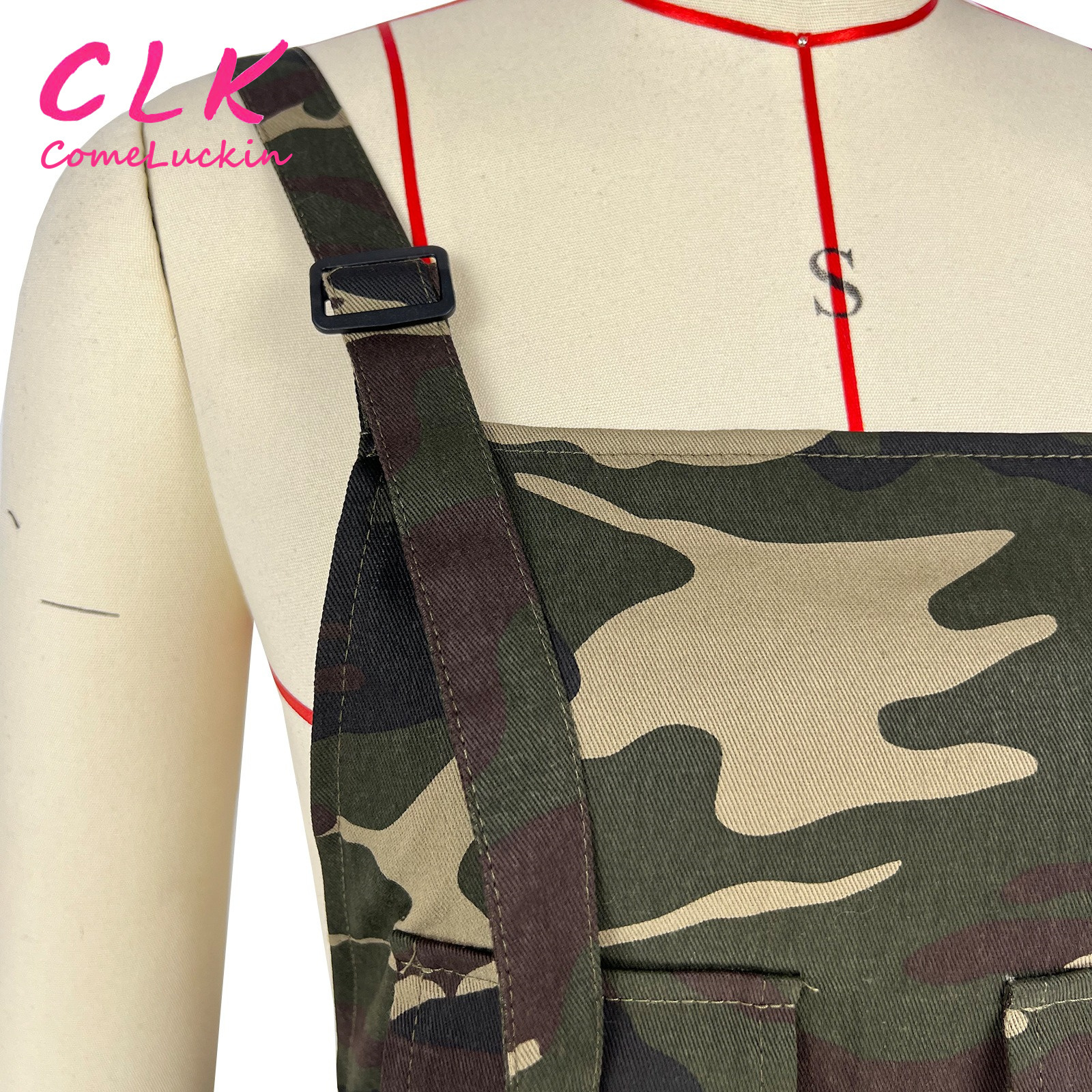 Latest Hot Selling Fashion Camouflage Jumpsuits One Piece Jumpsuits Women Wide Leg Overalls Loose Jumpsuit With Straps