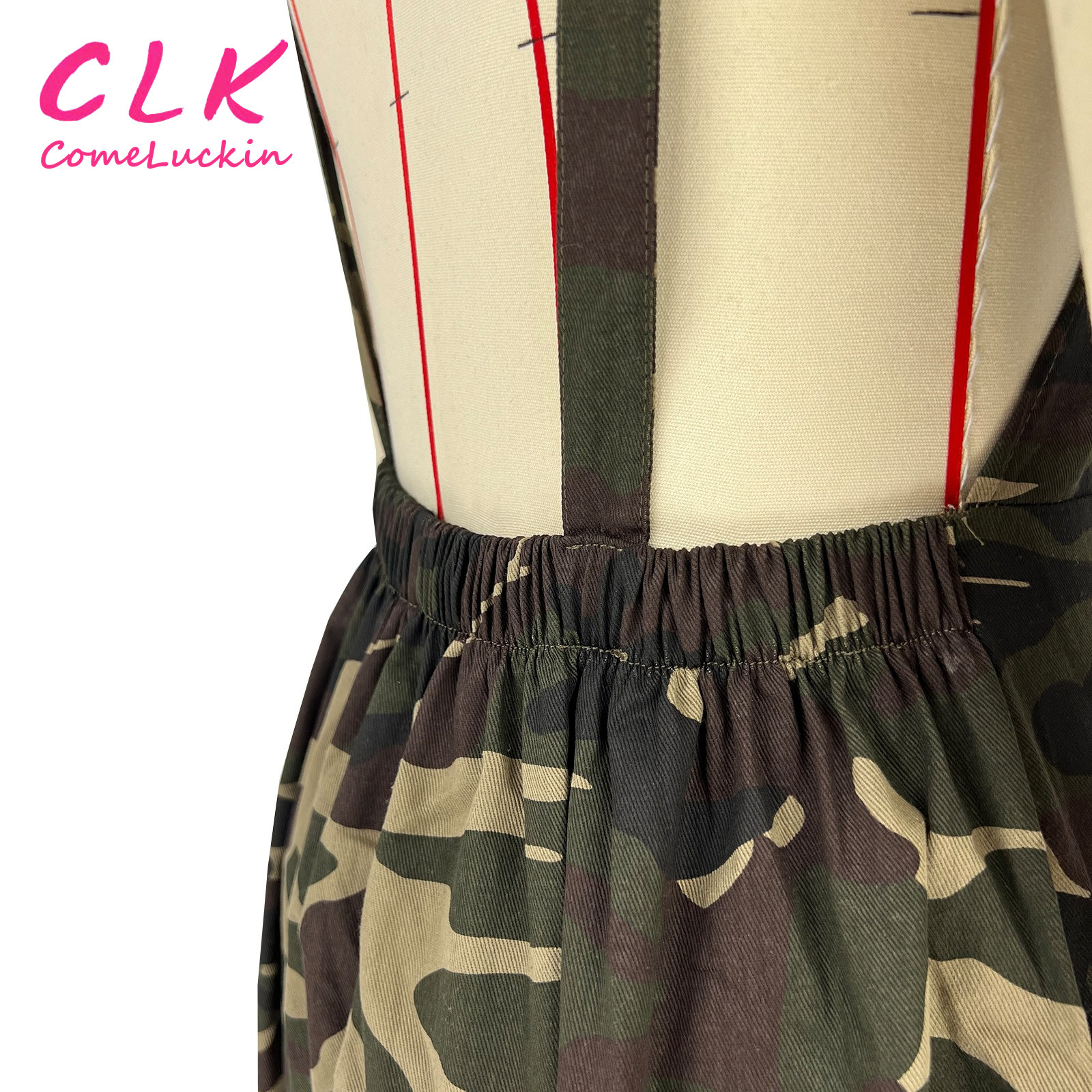 Latest Hot Selling Fashion Camouflage Jumpsuits One Piece Jumpsuits Women Wide Leg Overalls Loose Jumpsuit With Straps