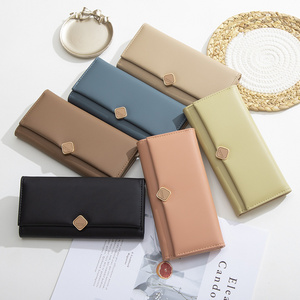 women fashionable wallet wholesale ladies  leather minimalist wallet