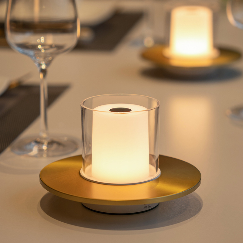 Hot Selling 3D Real Flame Pillar Gold Glass Home Decoration Remote Timer 4 8 Hours Flameless flickering Led Candle