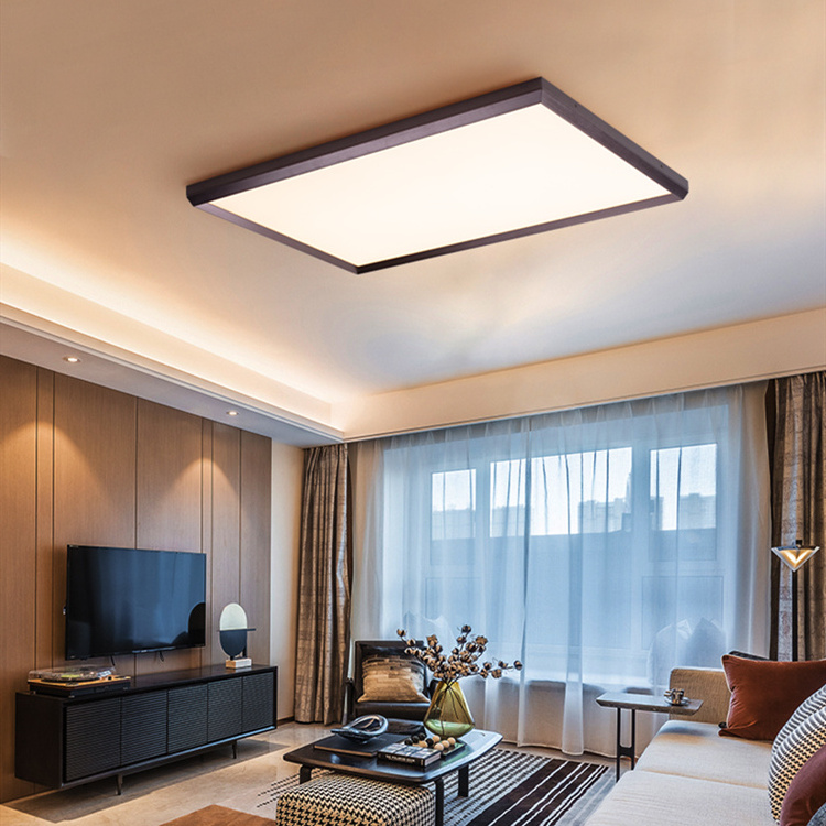 Modern Luxury Elegant Ceiling Light Large Rectangle Living Room Bedroom Ceiling Lighting Flush Mount LED Ceiling Lamp