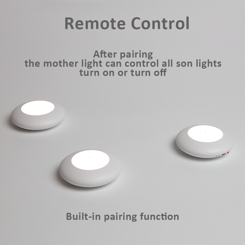 Pairable Remote Control 3000K LED Magnetic Base Wireless Portable Touch Dimming Rechargeable Pebbles Small Night Light