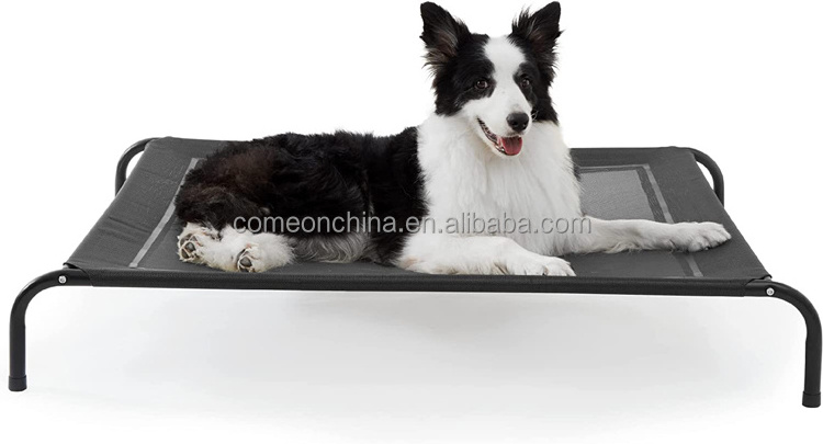 Cooling Raised Luxury Elevated Dog Bed Cot Pet Breathable Mesh Indoor and Outdoor Cama elevada para perros Elevated Dog Bed