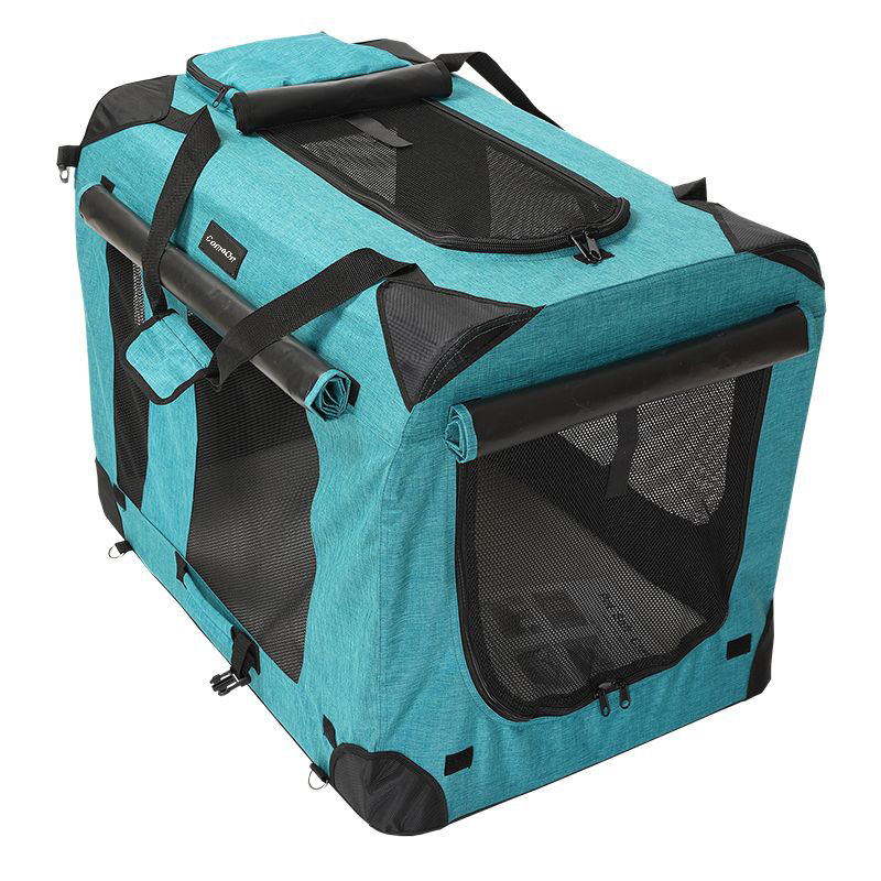 Wholesale Collapsible Travel Pet Soft Crate for Large Dogs Cages Carriers Kennel Indoor Outdoor Portable Folding Pet Soft Crate