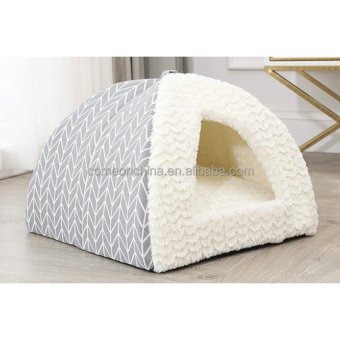 zacht huisdierbed Soft Cat Bed Tent Indoor Enclosed Warm Removable Warm House Cave Pet Dog Soft Nest Luxury Cat Pet House Bed