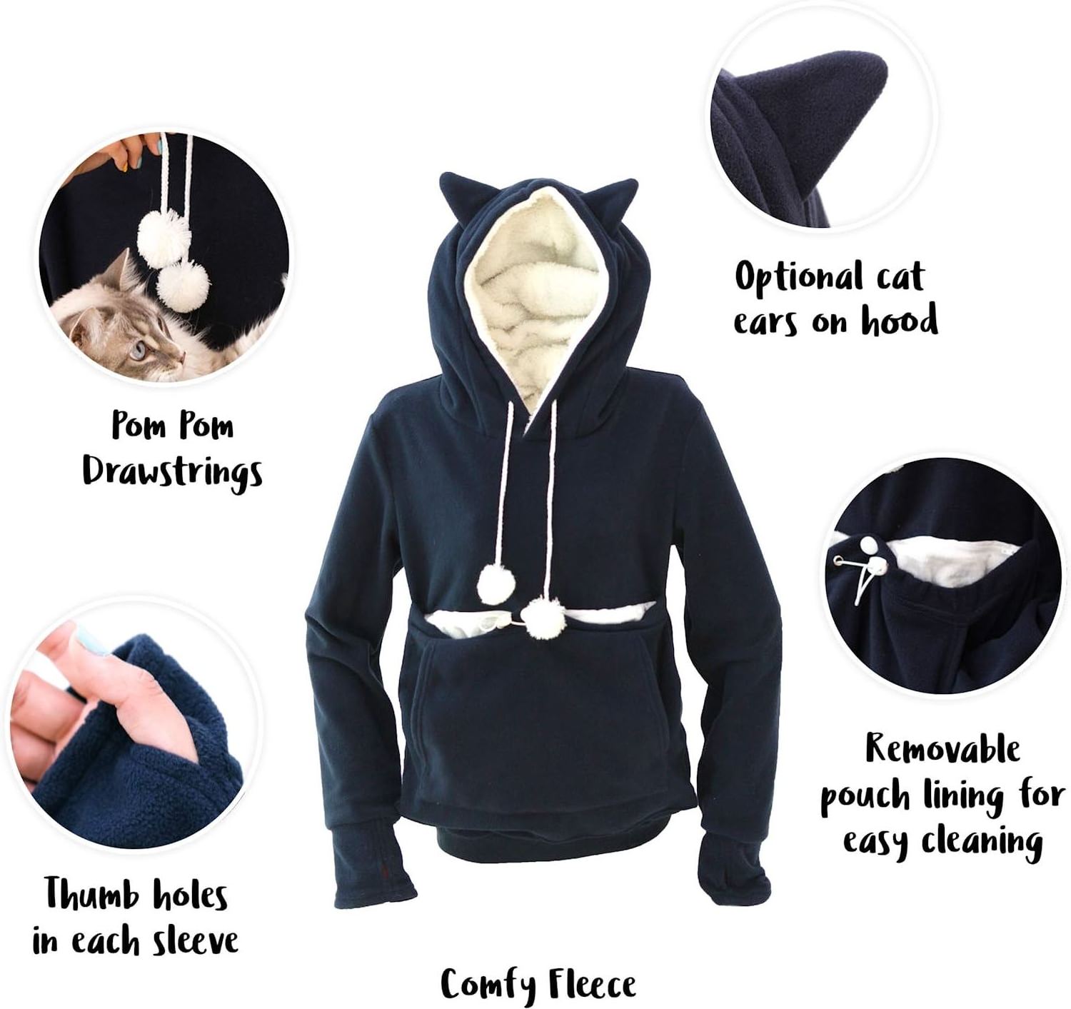 Cat Pet Pouch Hoodie Small Pet Carrier Dog Cat Pouch Hoodie Sweatshirt Kangaroo Pocket Holder Pullover Puppy Pet Carrier Shirts