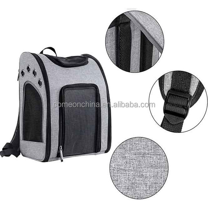 Katzen Rucksack High Quality Expandable Pet Cat Travel Carrier Backpack with Mesh Window Cat Backpack Expandable Pet Carrier