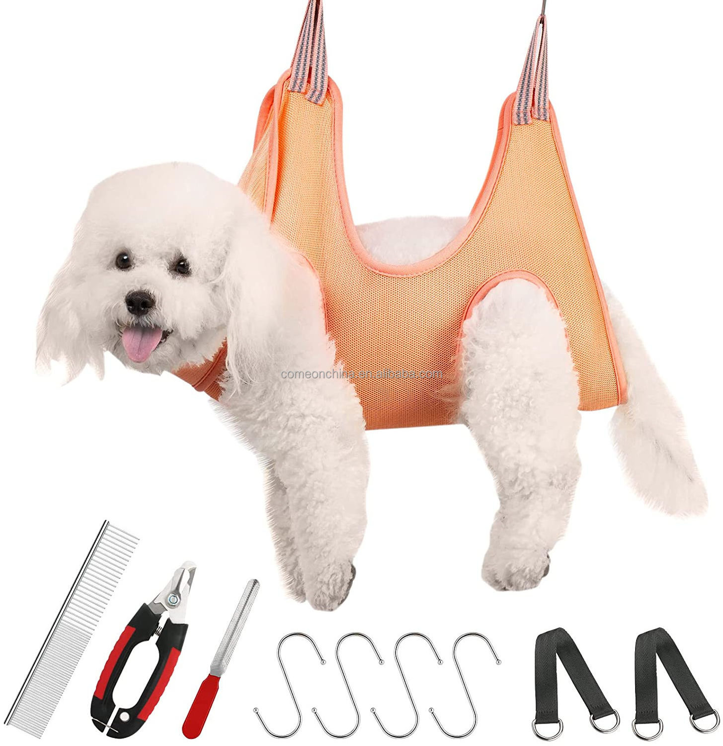 Wholesale Factory Hanging Pet Dog grooming hammock for dogs and cats Pet hammock Dog grooming hammock bag