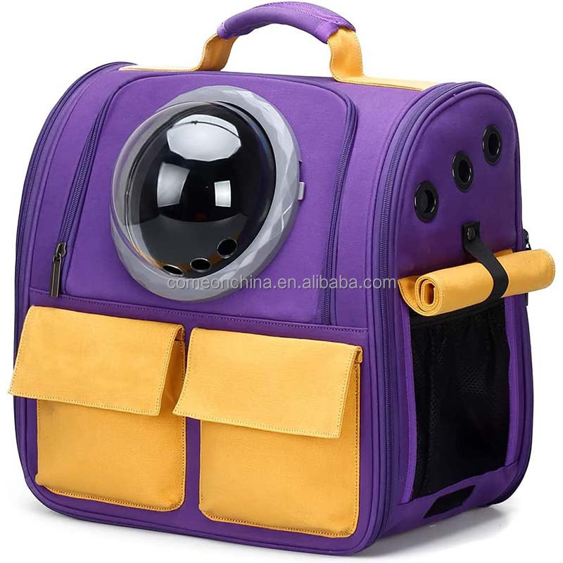 OEM High Quality Portable Travel Cat Bubble Backpack Pet Carrier Transport Space Capsule Ventilated Pet Dog Cat Backpack Carrier