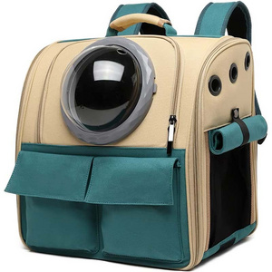 OEM High Quality Portable Travel Cat Bubble Backpack Pet Carrier Transport Space Capsule Ventilated Pet Dog Cat Backpack Carrier