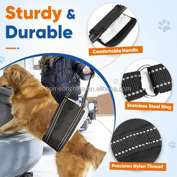 Dog Lift Harness Full Body Support Rear Pet Lift Harness Carry Sling Dog Hip Leg Support Rehabilitation Injured Dog Lift Harness