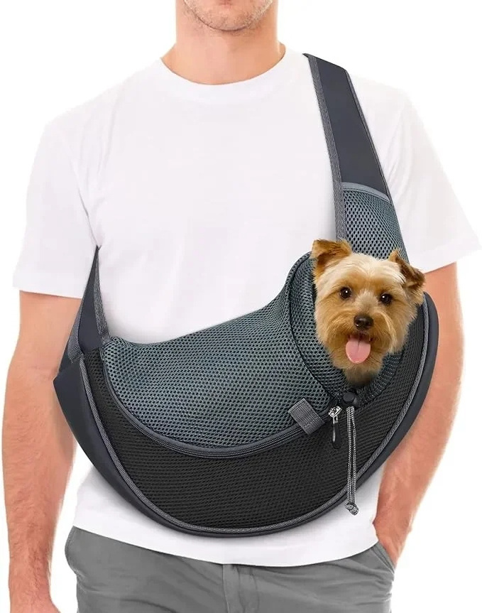 Portable Carrying Sling for Dogs of Small Breeds Pet Dog Cat Sling Carrier Bag Tote Puppy Pouch Pet Travelling Sling Bag Carrier